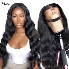 Pick your curls out until you get the size you want. Meetu Body Wave Wig Human Hair Wigs For Black Women Middle Part Lace Frontal Wigs Pre Plucked Wig Brazilian Remy Lace Front Wigs Human Hair Lace Wigs Aliexpress
