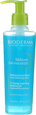 Face Cleansing Foaming Gel With Pump Bioderma Sebium Gel Moussant Purifying And Foaming Gel Makeup Uk