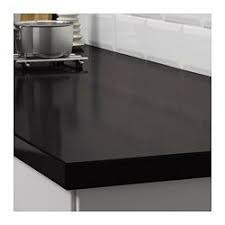 Oxsten Plan De Travail Sur Mesure Noir Motif Pierre Quartz 63 6 125x3 8 Cm Ikea Comptoir Plan De Travail Cuisine Comptoir Stratifie