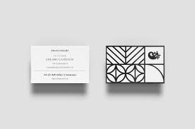 An unique artistic black and white design featuring subtle white star and leaf like pattern. Best Business Card Designs 2017 Inspiration Gallery