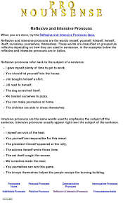 Reflexive And Intensive Pronouns Intensive Pronouns Relative Pronouns Pronoun Worksheets