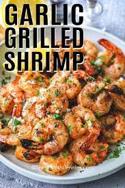 Garlic Grilled Shrimp Is A Perfect Summer Staple On The Grill Just A Simple Soak In Easy Grilled Shrimp Recipes Shrimp Recipes Easy Best Grilled Shrimp Recipe