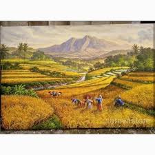 Tangan wall art ide indah birch gambar pemandangan alam lukisan buy pemandangan alam lukisan lukisan indah wall art ide product on alibaba com. Jual Lukisan Tangan Pemandangan Alam 100cmx70cm Kab Sukabumi Saruva Store Tokopedia