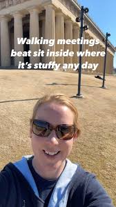 Head outside for a walking meeting any day you can