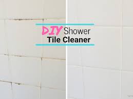 Diy Shower Tile Cleaner Just 2 Ingredients A Time To Freeze Shower Tile Cleaner Shower Tile Tile Cleaners
