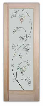 Etched with wine grapes design. Etched Glass Vineyard Designs For Pantry Doors Sans Soucie