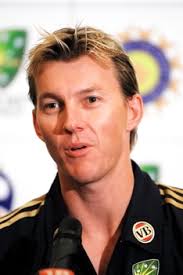 Brett Lee Sports Photo Aussie speedster and blond pin -...