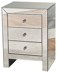 Search for 3 drawer night table at teoma. Gdf Studio Lucille Mirror Finished 3 Drawer Accent Table Contemporary Nightstands And Bedside Tables By Gdfstudio Houzz