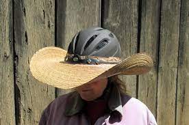 Another Great Idea A Hellhat Combining A Cowboy Hat With A Helmet And It Looks Good The Best Part You Can Make One Yourself Cowboy Hats Cowboy Hats