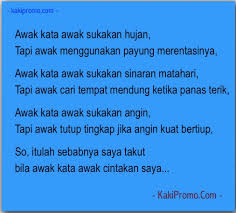Sikap dan perangai awak, membuatkan aku mengerti, betapa tak berertinya diriku untukmu mungkin saja, sudah sampai masanya untuk aku pergi. Kata Kata Jiwang Sedih Cikimm Com