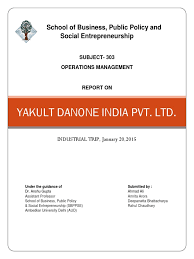Pfd also tabulate process design values for components in different operating modes, typical minimum, normal and maximum. Yakult Danone India Final Printout Industries Production And Manufacturing