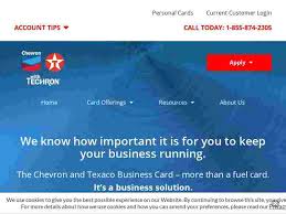 The techron advantage® cards are issued by synchrony bank and are not an obligation of chevron u.s.a. Chevron Business Gas Card Login Official Login Page