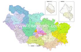 Immatriculation d'un véhicule d'import : Carte Des Nouveaux Cantons De La Somme Avec Villes Et Communes