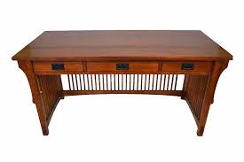 Mission Crofter 3 Drawer Library Desk Library Table Desk Mission Style Furniture Library Table