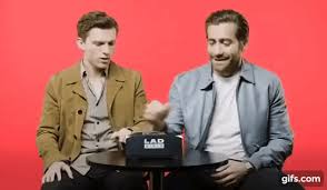 Tom holland just won the internet dancing to rihanna's. First Impressions Tom Holland Hates Jake Gyllenhaal S Impression Of Him Animated Gif