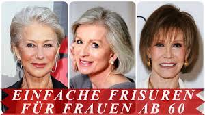 Frisuren und haarschnitte fur rundes gesicht tipps furs. Einfache Frisuren Fur Frauen Ab 60 Youtube