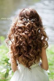 To get truly elegant hair for. Curly Wedding Hairstyles For Long Hair Down Addicfashion