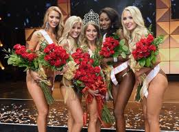 Bikini-clad women compete in the 20th Annual Hooters International Swimsuit  Pageant