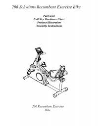 How do i tighten a loose seat on my schwinn 230 recumbent? 206 Schwinn Recumbent Exercise Bike Nautilus