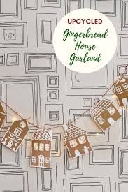 How To Upcycle Packaging Into A Gingerbread Garland Gingerbread Christmas Decor Christmas Gingerbread House Cardboard Gingerbread House