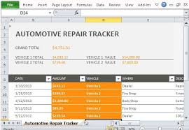 Get free excel workbook with data entry form. Car Repair Tracker Template For Excel 2013