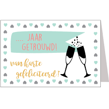 Jaar Getrouwd Gefeliciteerd Feestartikelen Bestellen Huwelijk