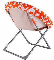 kanda company chair saucer moon folding seat kids round animal prints new lounge dorm comfortable dish child large remain chair folding seat saucer chairs
