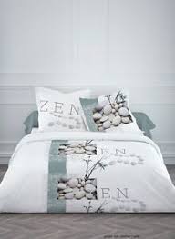 1 housse de couette 220×240 cm et 2 taies d'oreiller 63×63… Housse De Couette Zen Ebay