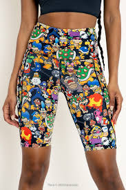 Super Mario Enemies Hw Bike Pants Limited Bike Pants Super Mario Black Milk