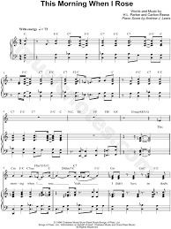 The sun rose at 6:38 yesterday morning. Mississippi Mass Choir This Morning When I Rose Choir And Accompaniment Singer Pro Choral Sheet Music In C Major Download Print Sku Mn0122021