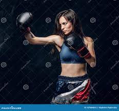 漂亮职业女拳击手画像库存照片. 图片包括有运动, 运动员, 爱好健美者, 耐力, 打孔机, 能源- 157684812