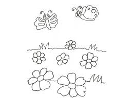 Dibujar casa y el sol juego de pintar con que llueva cancion|cómo dibujar y colorear los para niños. Dibujo De Flores Y Mariposas Para Pintar Con Ninos