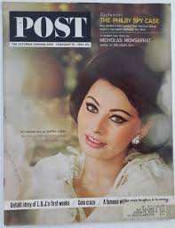 Saturday Evening Post February 15 1964 Sophia Loren ~ LBJ ~ Coca Cola Ad