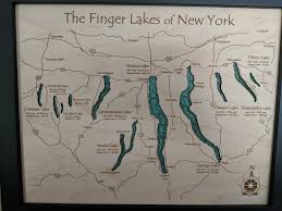 Map of the Finger Lakes in NY with depth. : rMapPorn