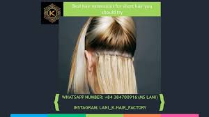 As anyone with short curls knows, even the best styling products for short hair won't bring out the best in your curls unless they're specially formulated for curls. Best Hair Extensions For Short Hair You Should Try K Hair 1 Vietnamese Weft Hair Raw Hair Closure And Hair Extensions
