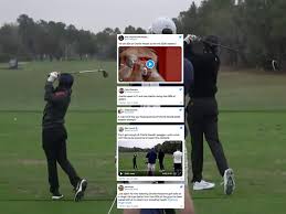 The genie is out of the bottle. Twitter Goes Wild For Charlie Woods Swing And Club Twirls Golf Monthly