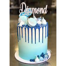 Baby Shower Cake Ombre Blue Baby Shower Cakes Baby Shower Cake Toppers Boy Ombre Cake Blue
