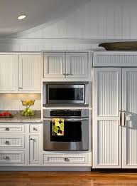Interesting Use Of Two Different Profiles In A Modern Kitchen Beadboard Kitchen Beadboard Kitchen Cabinets Wainscoting Kitchen
