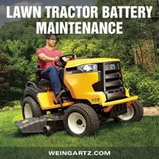 See the related link for a more in depth desrciption. Lawn Tractor Battery Maintenance Weingartz