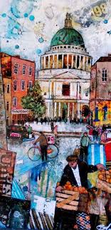 Richard Burel Art Mixed Media Amazing Colors Space Art Building Art Cool Art