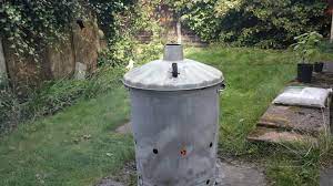 Please wait until you receive it before putting your green bin out with garden waste for collection. Garden Incinerator Burning With Light S Stock Video Pond5