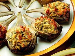 Ricetta Mezzi Carciofi Ripieni Al Forno La Cucina Italiana Ricetta Ricette Carciofi Ripieni Cibo