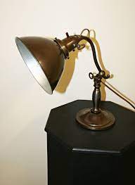 Yueximei vintage desk lamp small industrial light, dimmer switch table lamp ,steampunk accent light edison lamp,with e26 edison base decoration for bedroom living room (no bulb included) 4.6 out of 5 stars. 1920 S Articulating Desk Lamp
