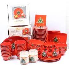 Christmas is a very special time of the year. Lot Art Waechtersbach German Ceramic Tableware Christmas Tree