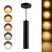 Zoomable LED Pendant Light Black