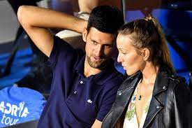 As andy murray loses to novak djokovic at the australian open, femail pits kim sears against jelena djokovic in the battle of the twags! No 1 Novak Djokovic Wife Have Coronavirus After His Tennis Exhibitions Chicago Sun Times
