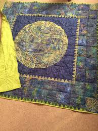 The Quilt I Made For Travis Is Finally Done This Is Hoop Sisters Whole Earth Earth Quilt Quilts Machine Embroidery