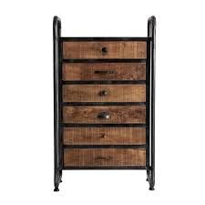 Shop our amazing range of industrial chest of drawers on houzz, including black, white and wide chests of drawers. Taruk Industrial Style Wood And Iron Assembled Tall Chest Of Drawers