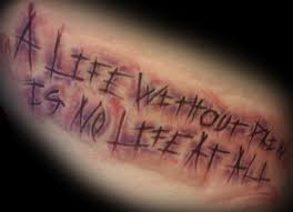 Free hand—when a tattoo artist draws a tattoo design directly onto a client's skin without using a stencil. Cut In Lettering On The Ribs By Eli Williams Tattoonow