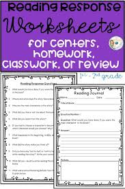 Reading Response Worksheets Reading Response Worksheets Reading Response Reading Worksheets